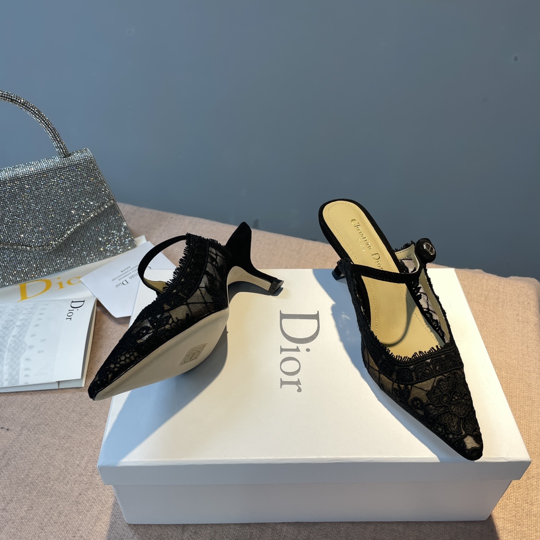 Dior Capture Heeled Mule - FashionPlug