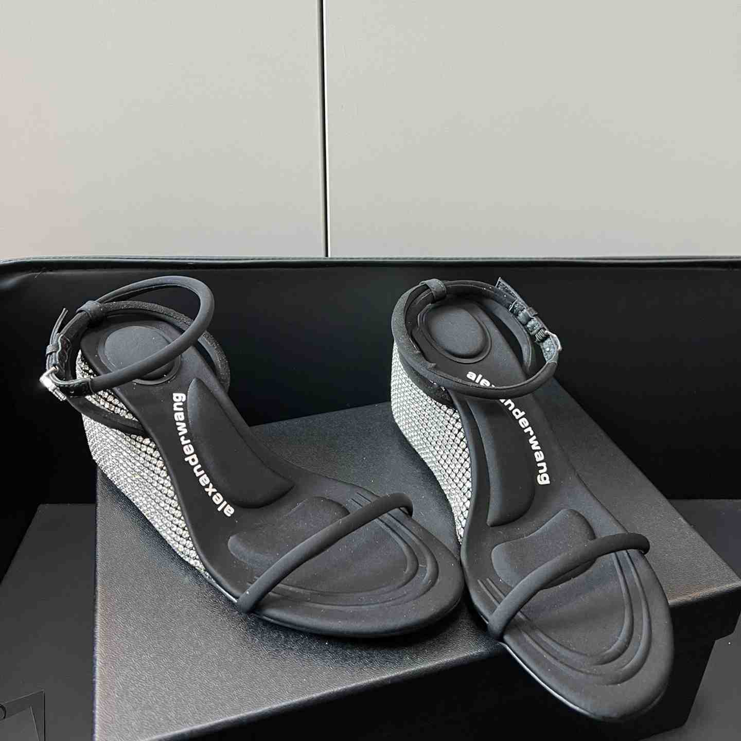 Alexander Wang Women's Dahlia Wedge Sandals    75mm - FashionPlug