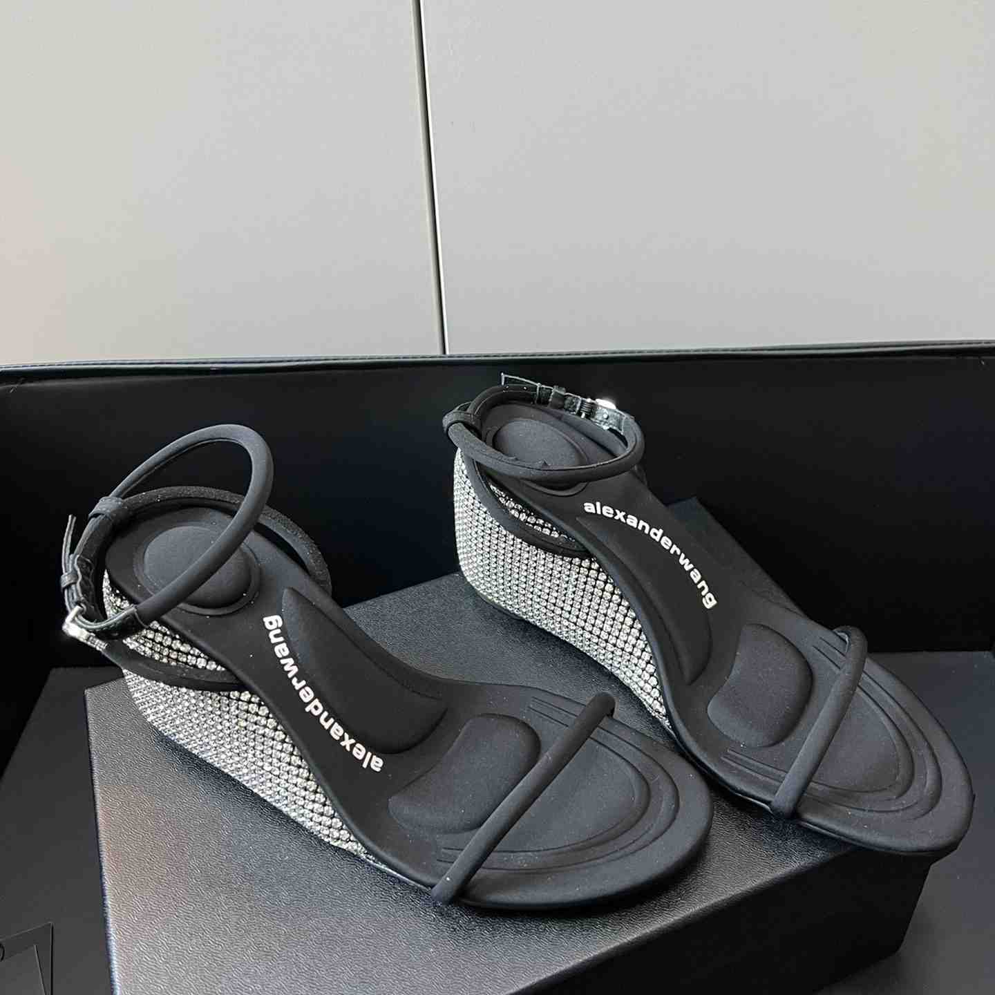 Alexander Wang Women's Dahlia Wedge Sandals    75mm - FashionPlug