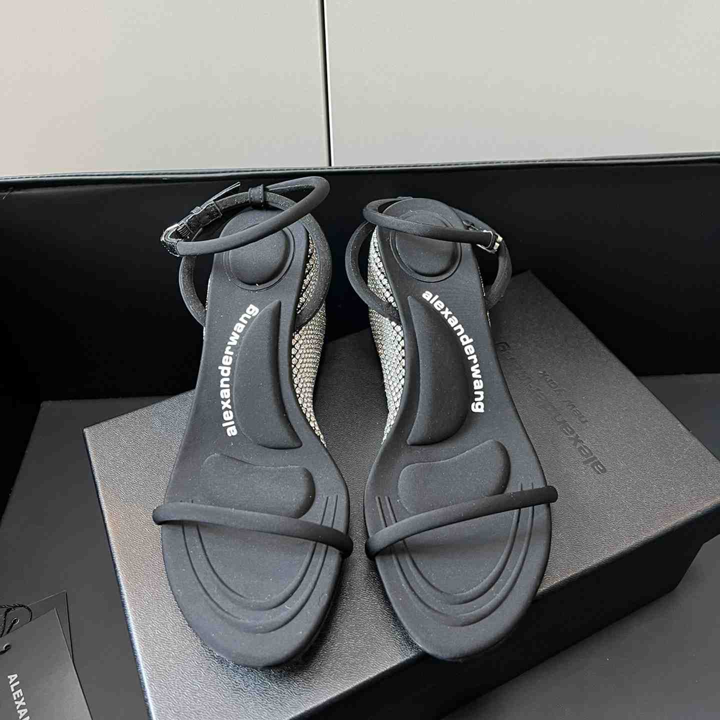 Alexander Wang Women's Dahlia Wedge Sandals    75mm - FashionPlug