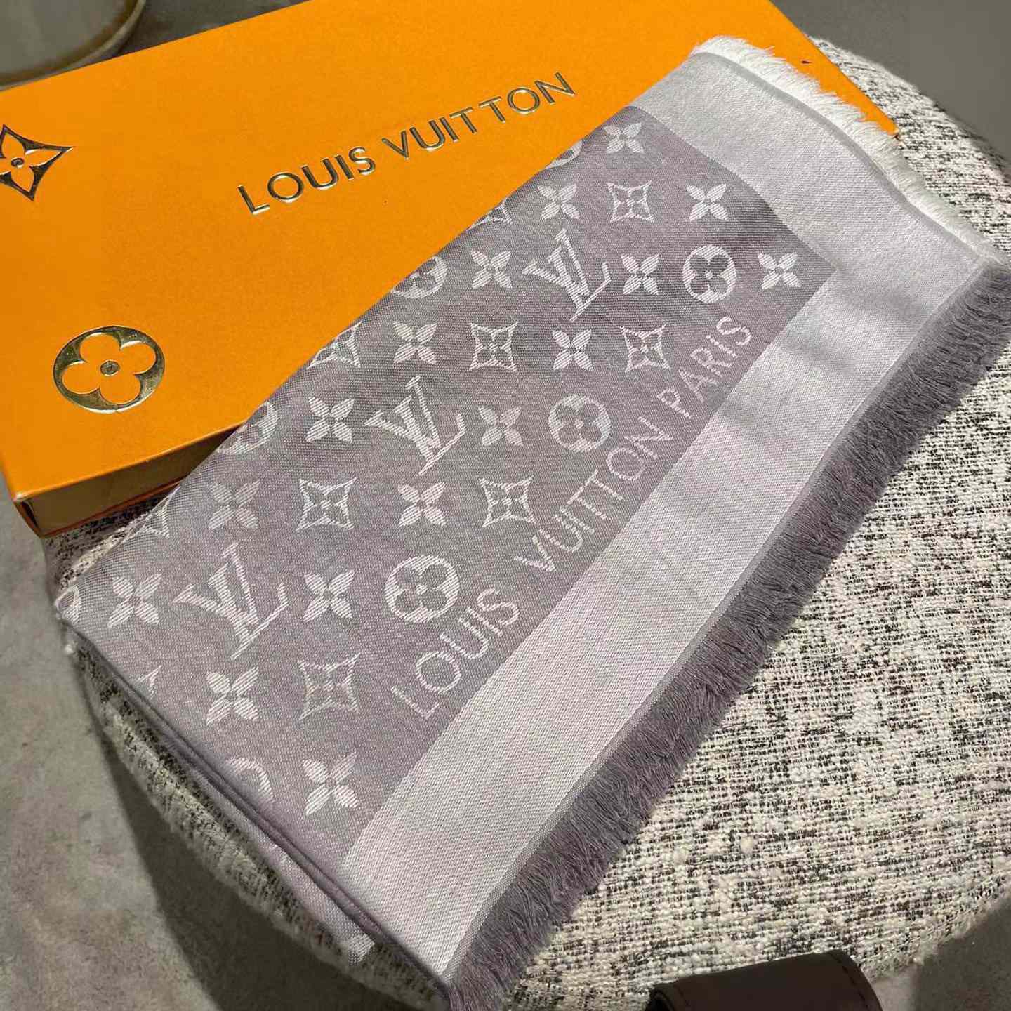 Louis Vuitton Monogram Denim Shawl - FashionPlug