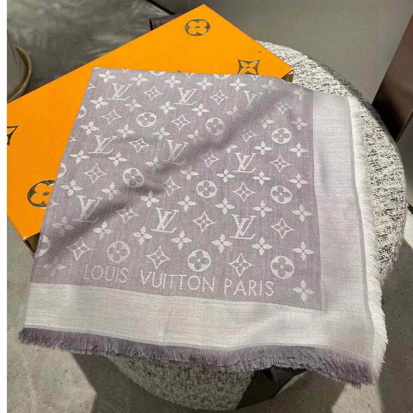 Louis Vuitton Monogram Denim Shawl - FashionPlug