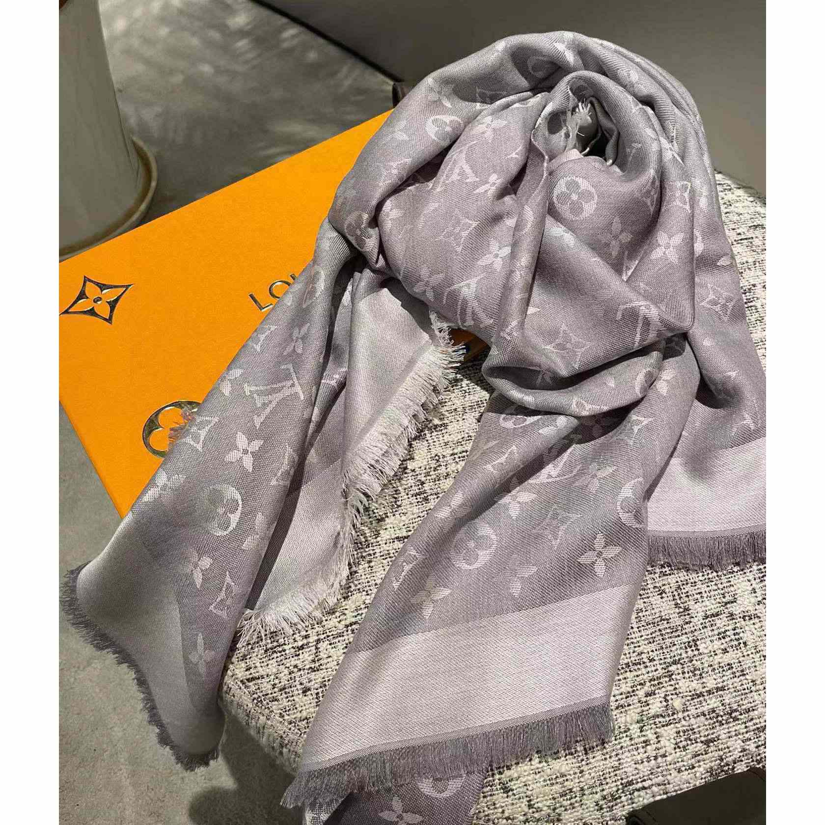 Louis Vuitton Monogram Denim Shawl - FashionPlug