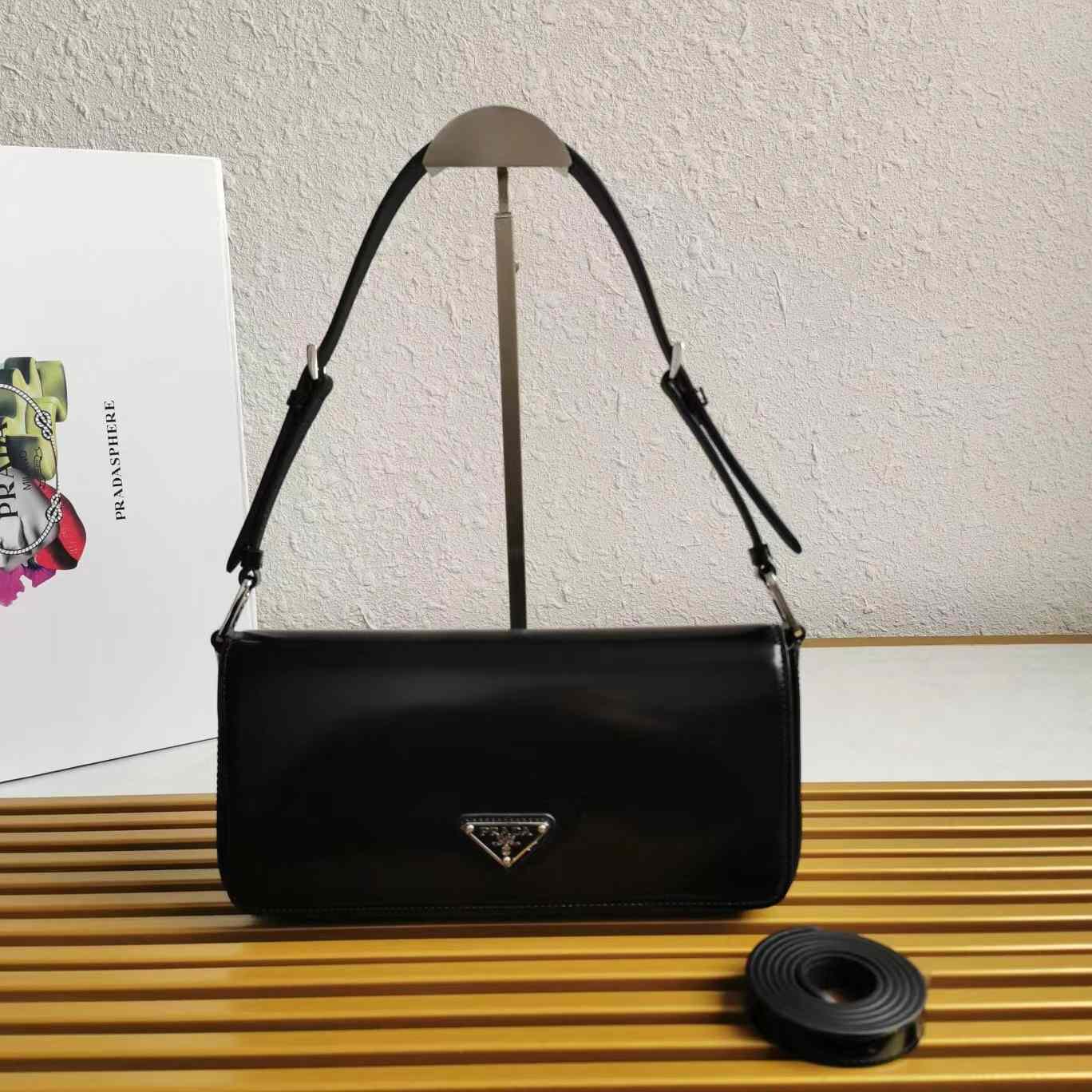 Prada Brushed Leather Prada Femme Bag - FashionPlug