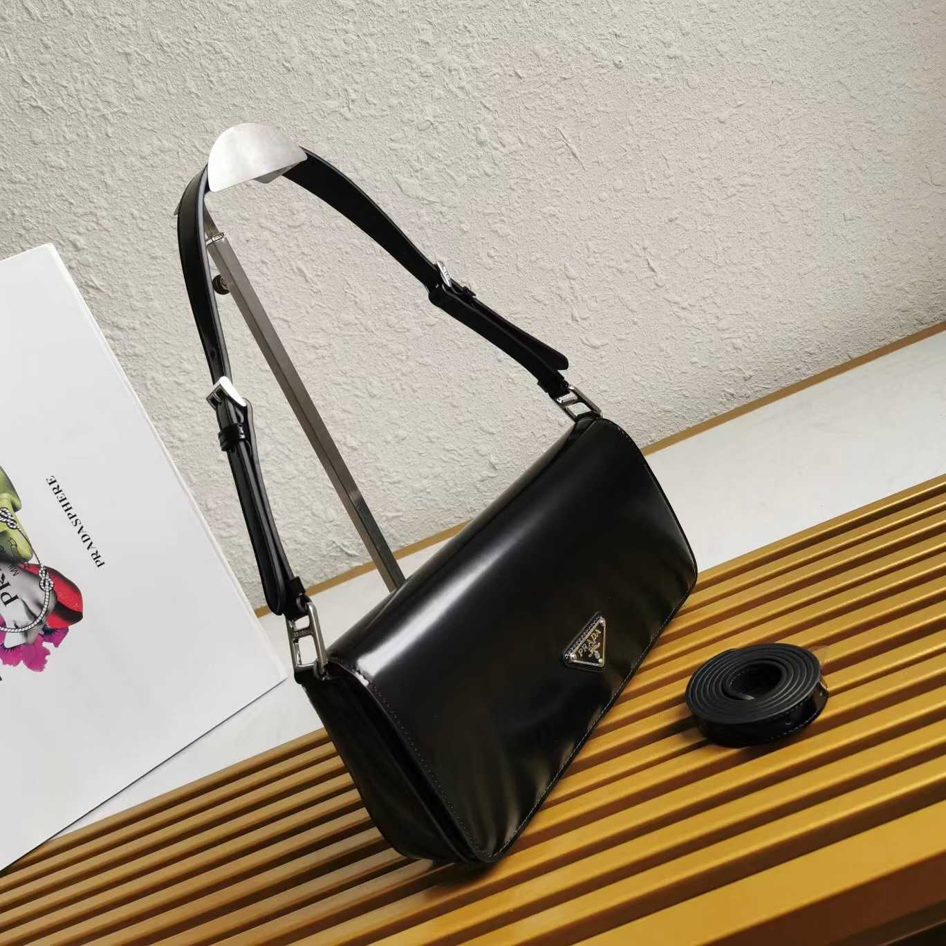 Prada Brushed Leather Prada Femme Bag - FashionPlug