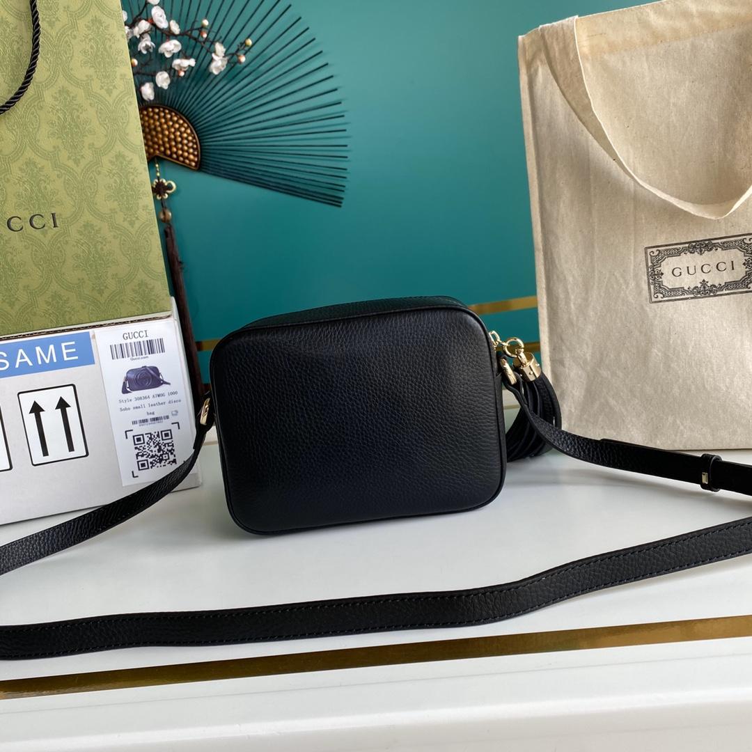 Gucci Soho Small Leather Disco Bag(22-15-7cm) - FashionPlug