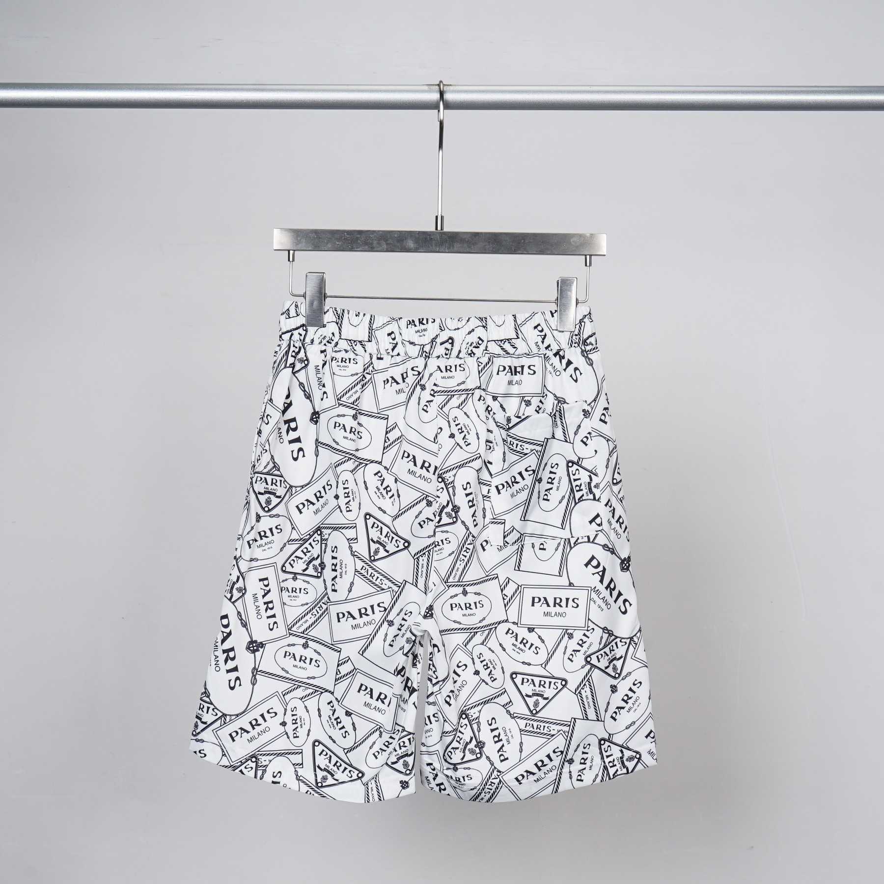 Prada Logo Short Sleeve Shirt & Shorts - FashionPlug