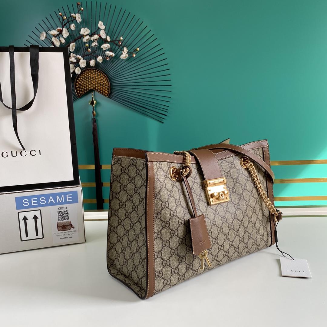 Gucci Padlock Medium GG Shoulder Bag(35-23.5-14cm) - FashionPlug