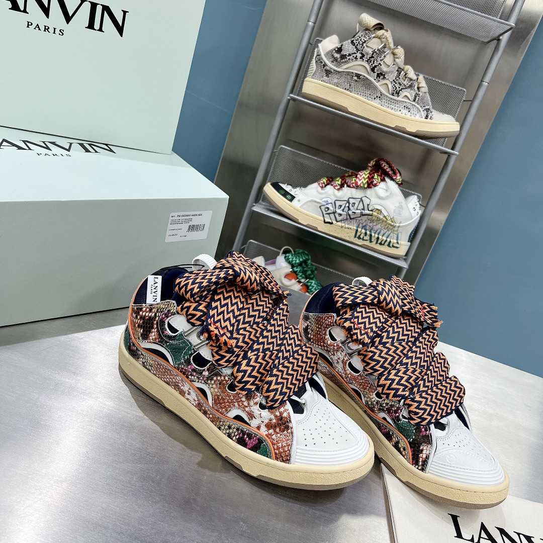 Lanvin Curb Low-Top Sneakers - FashionPlug