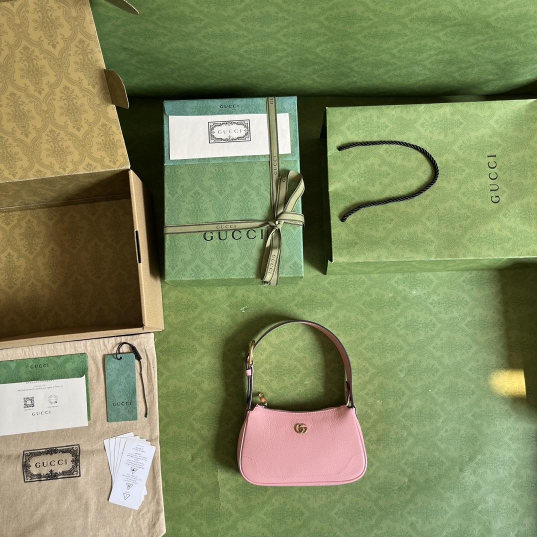 Gucci Aphrodite Shoulder Bag With Double G (21-12-4cm) - FashionPlug