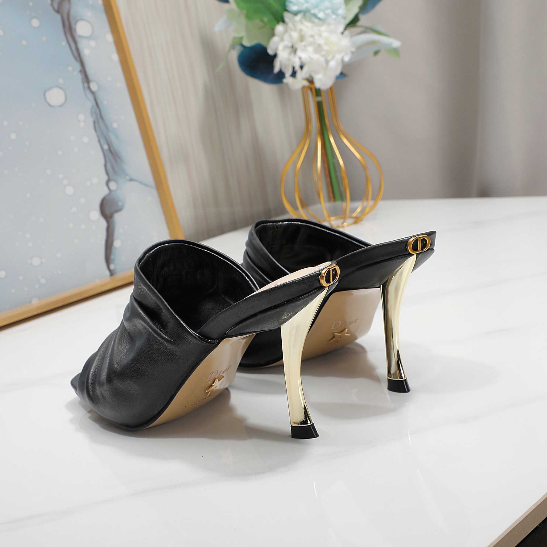 Dior D-Fame Open-Toe Pump - FashionPlug