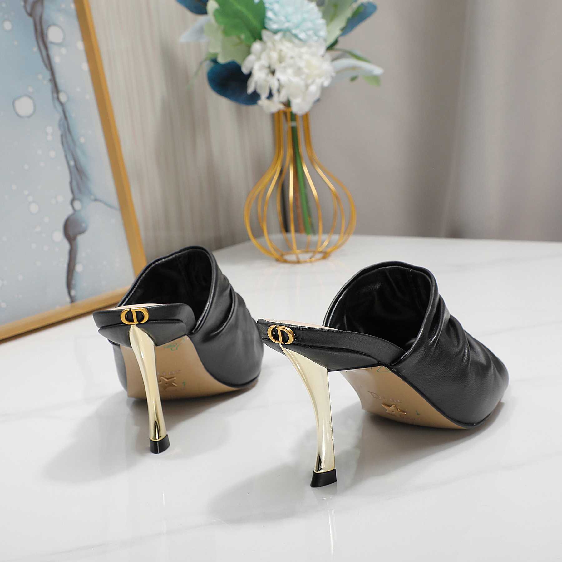 Dior D-Fame Open-Toe Pump - FashionPlug