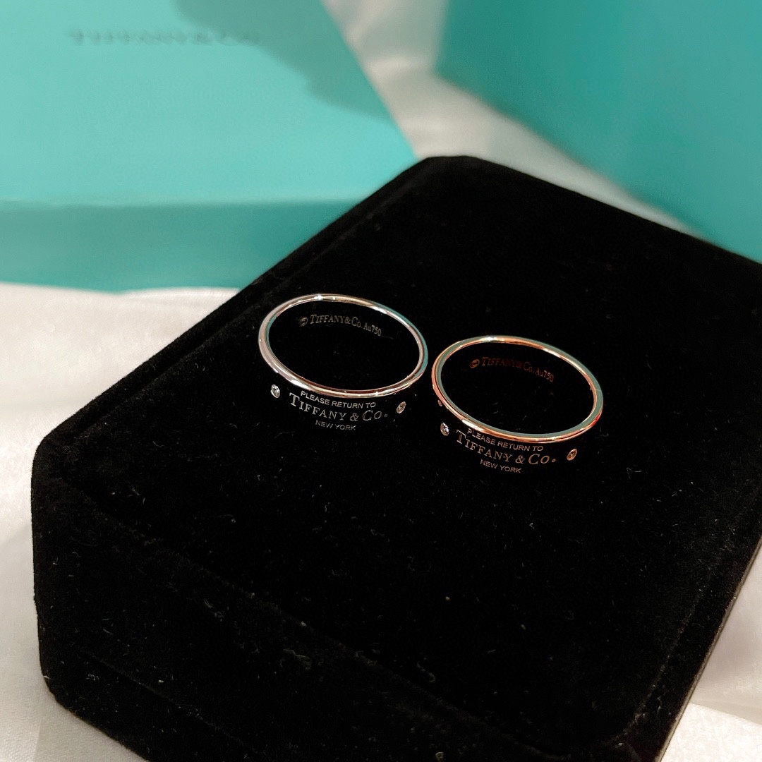 Tiffany&CO Narrow Ring With Diamonds - FashionPlug