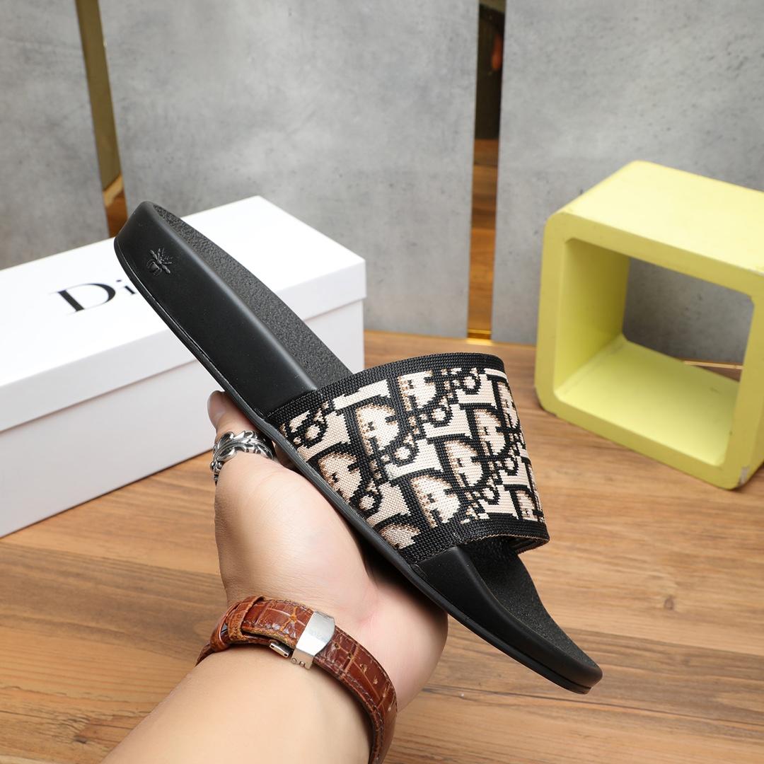 Dior Oblique Jacquard Sandals  - FashionPlug