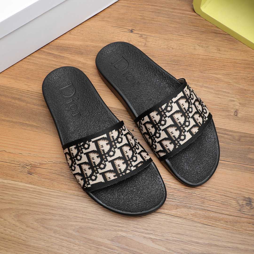 Dior Oblique Jacquard Sandals  - FashionPlug