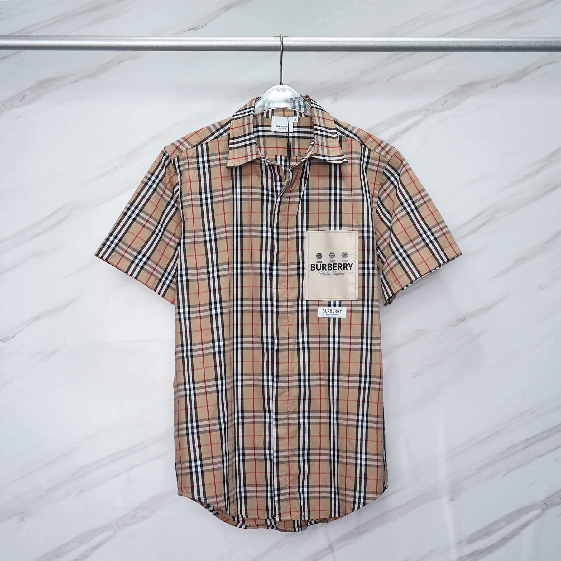 Burberry Short-sleeve Check Cotton Poplin Shirt & Shorts - FashionPlug