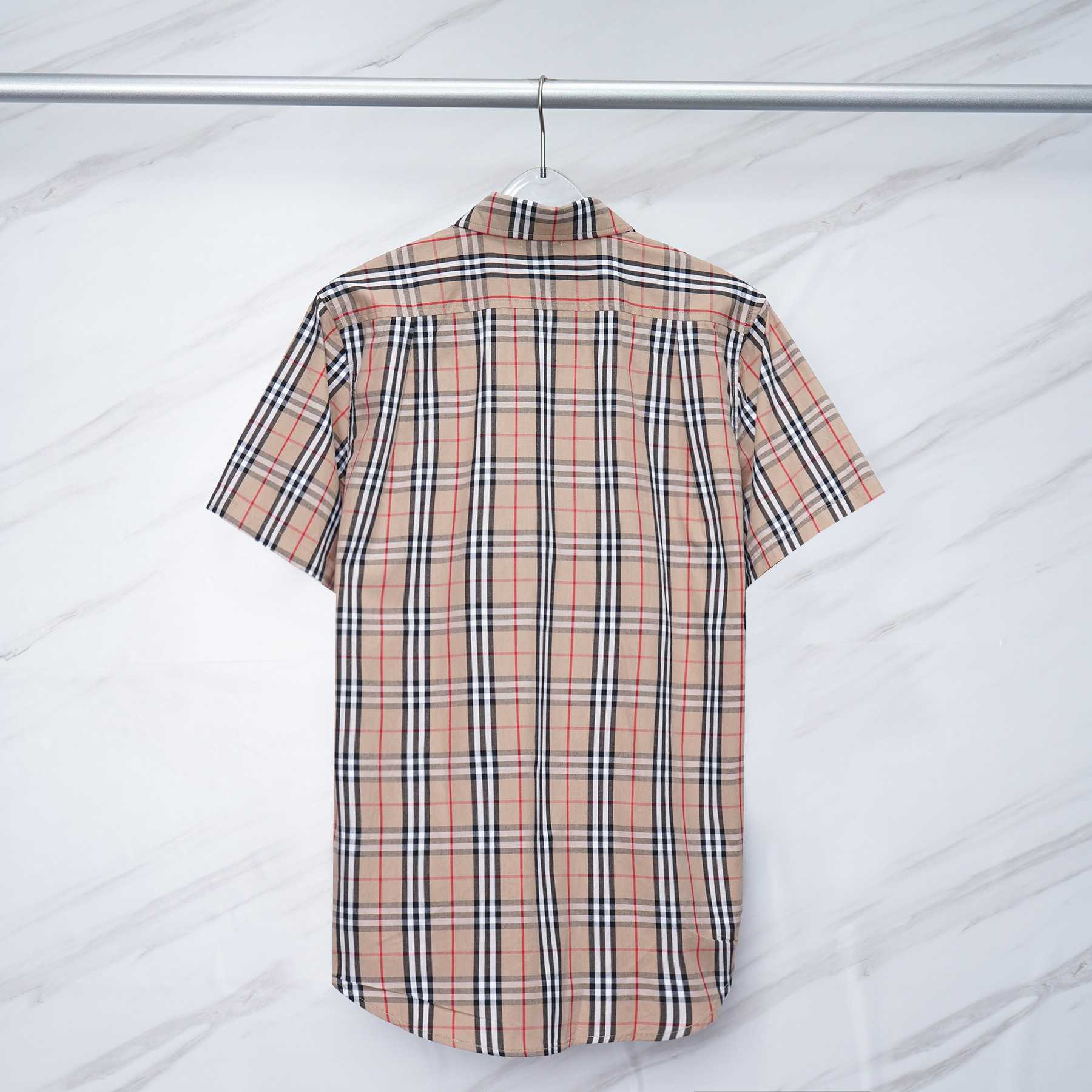 Burberry Short-sleeve Check Cotton Poplin Shirt & Shorts - FashionPlug