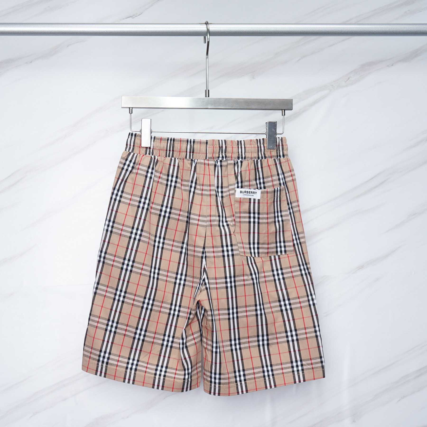 Burberry Short-sleeve Check Cotton Poplin Shirt & Shorts - FashionPlug