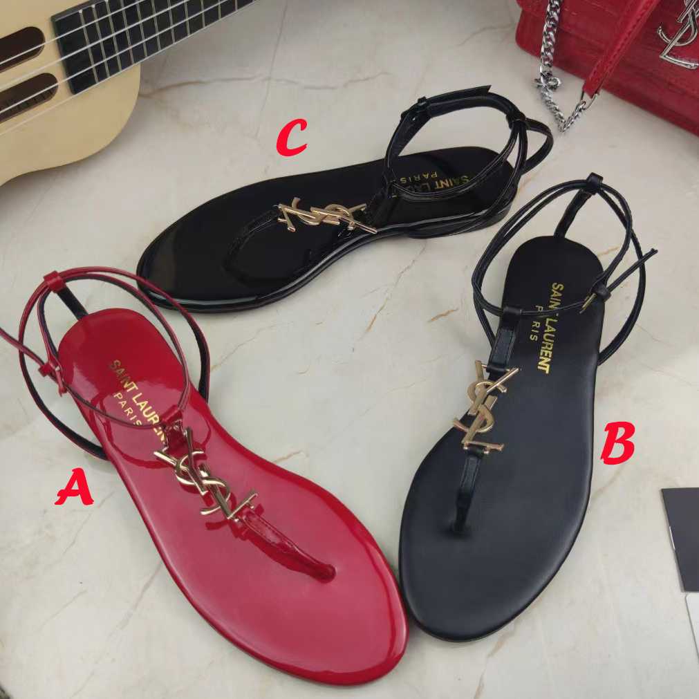 Saint Laurent Cassandra Sandals - FashionPlug
