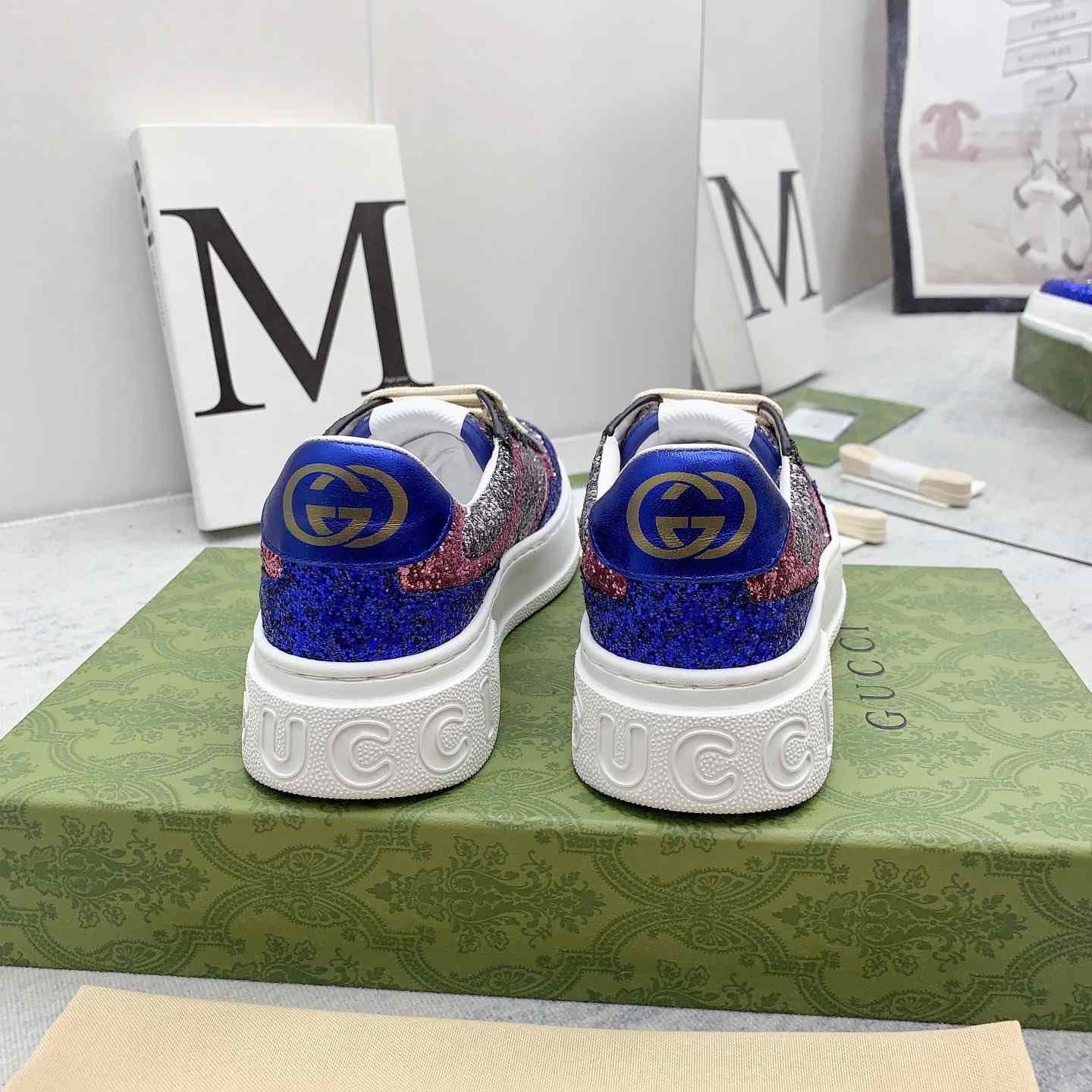 Gucci Glitter Sneaker - FashionPlug