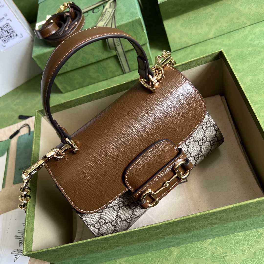 Gucci Horsebit 1955 Mini Bag(22x16x10.5cm) - FashionPlug