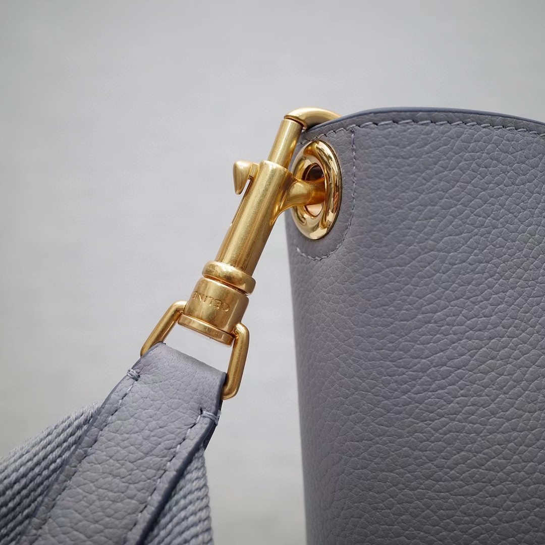 Celine Sangle Small Bucket Bag In Soft Grained Calfskin - FashionPlug