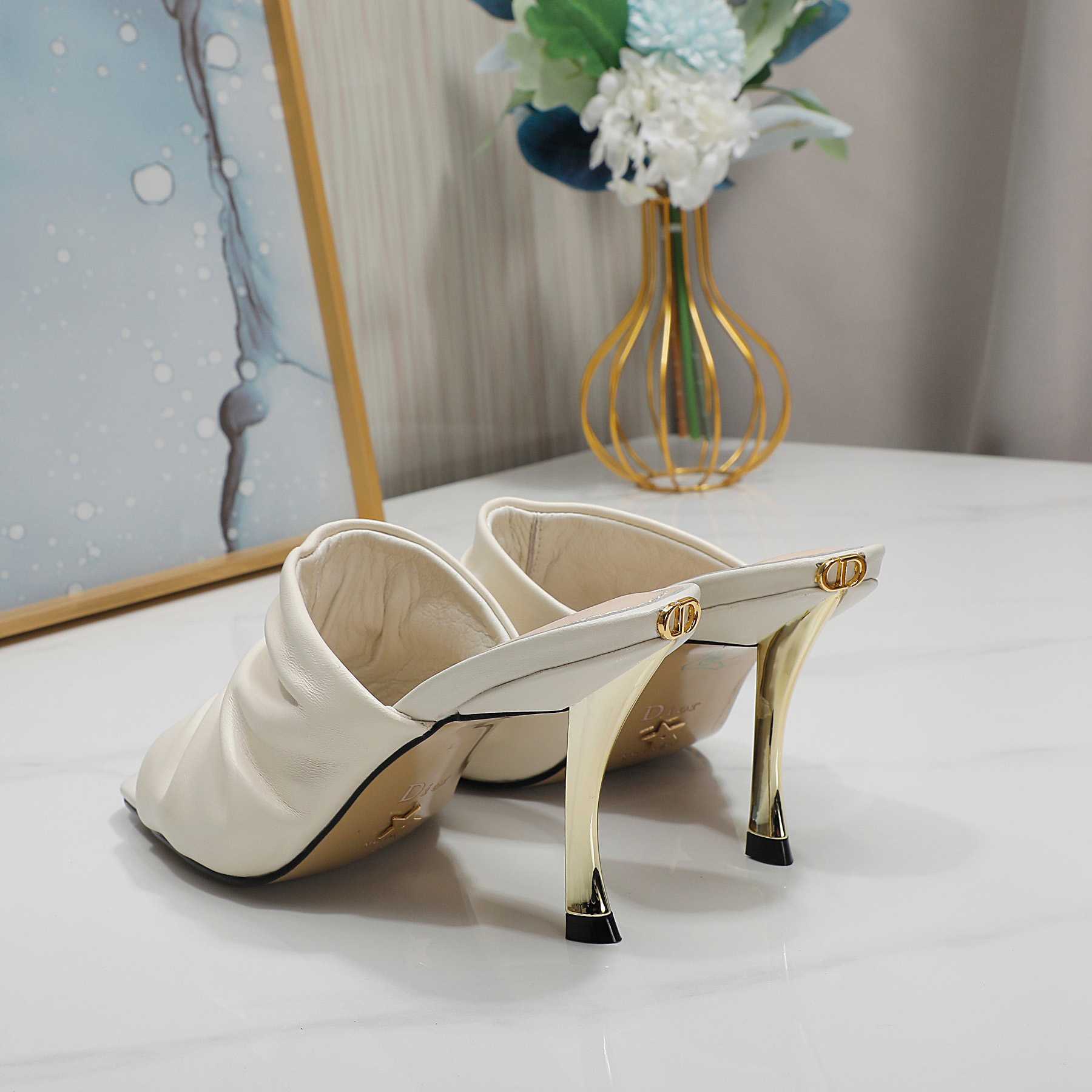Dior D-Fame Open-Toe Pump - FashionPlug