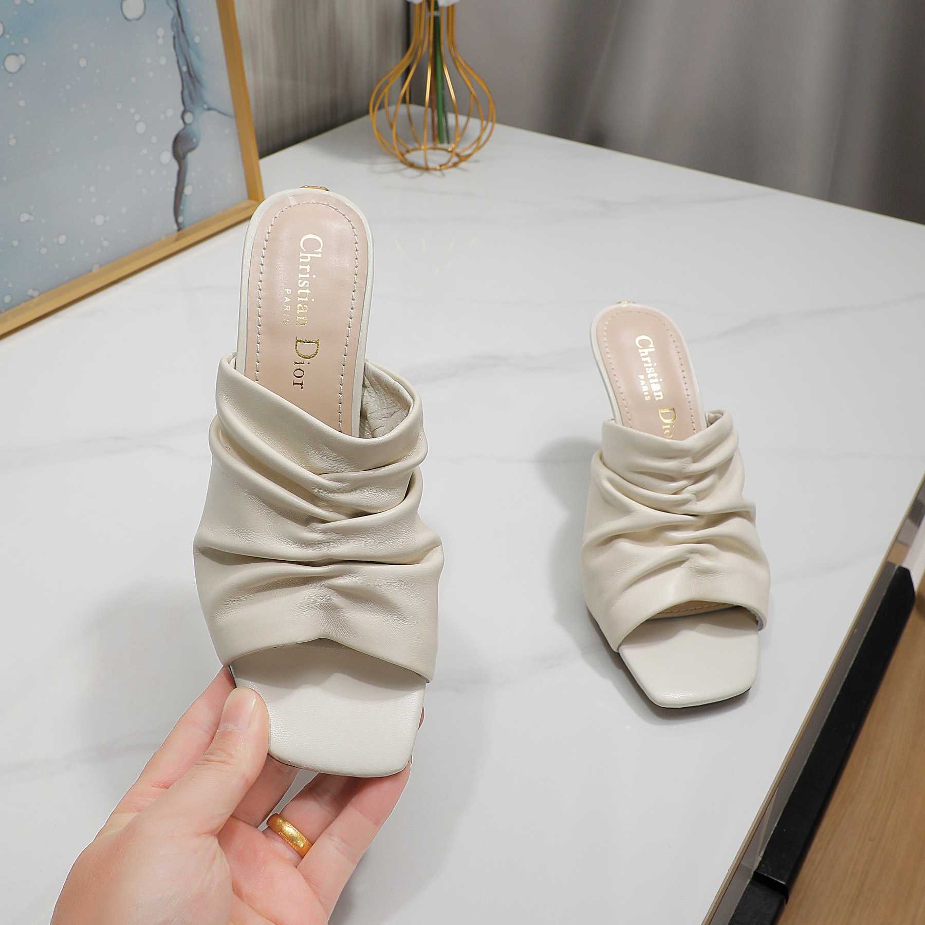 Dior D-Fame Open-Toe Pump - FashionPlug