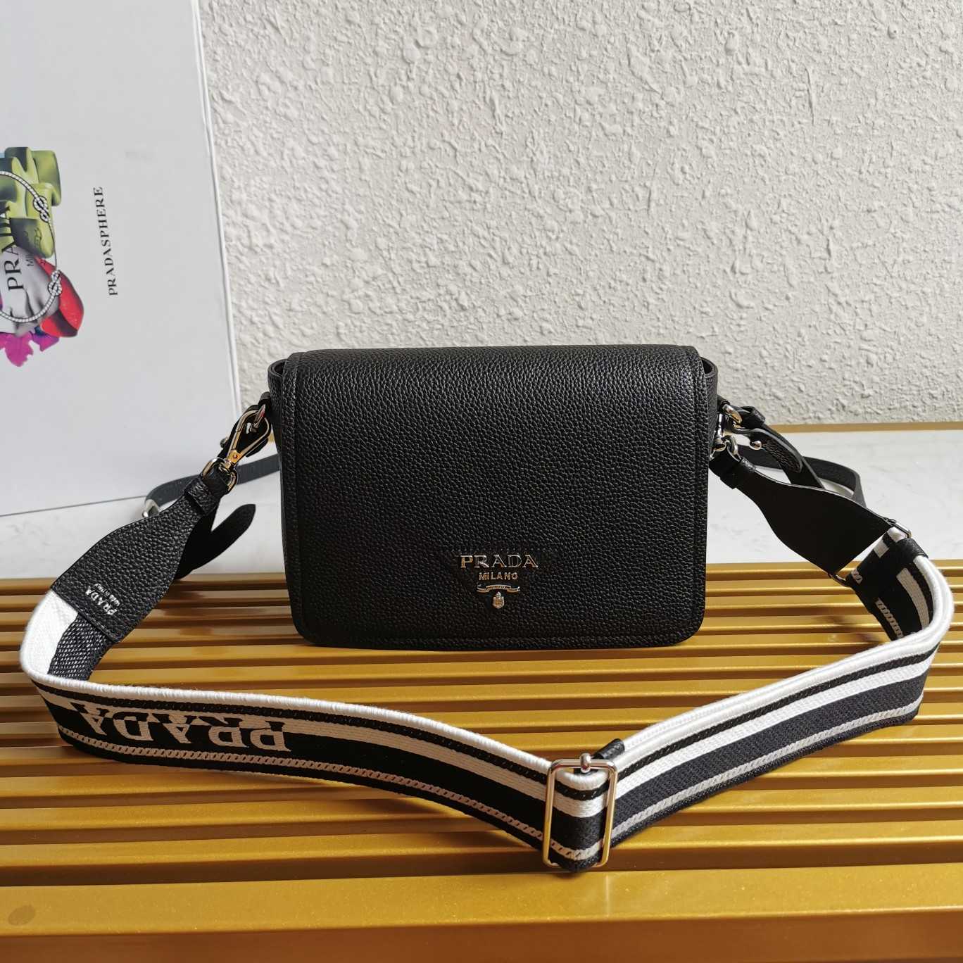 Prada Leather Shoulder Bag - FashionPlug