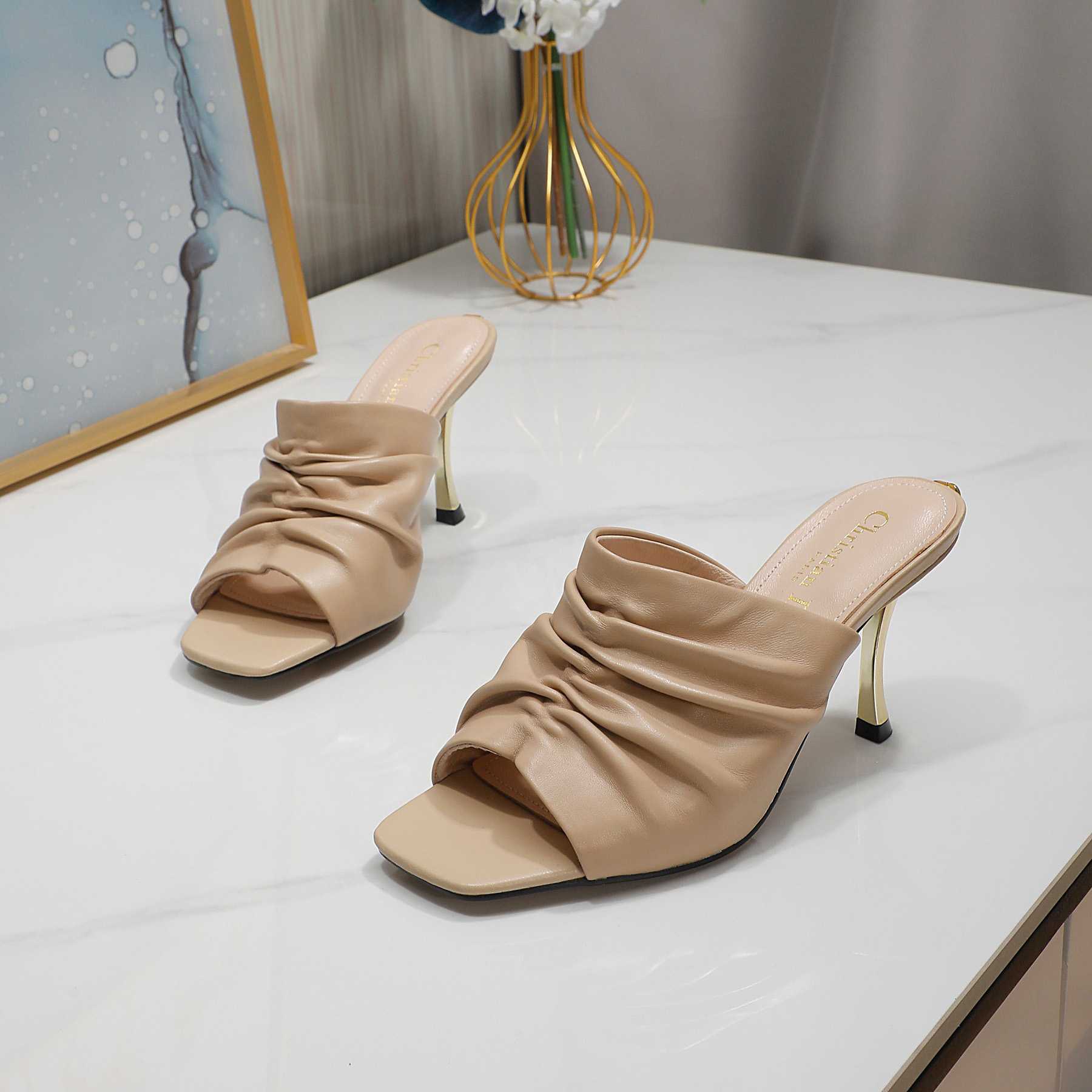 Dior D-Fame Open-Toe Pump - FashionPlug
