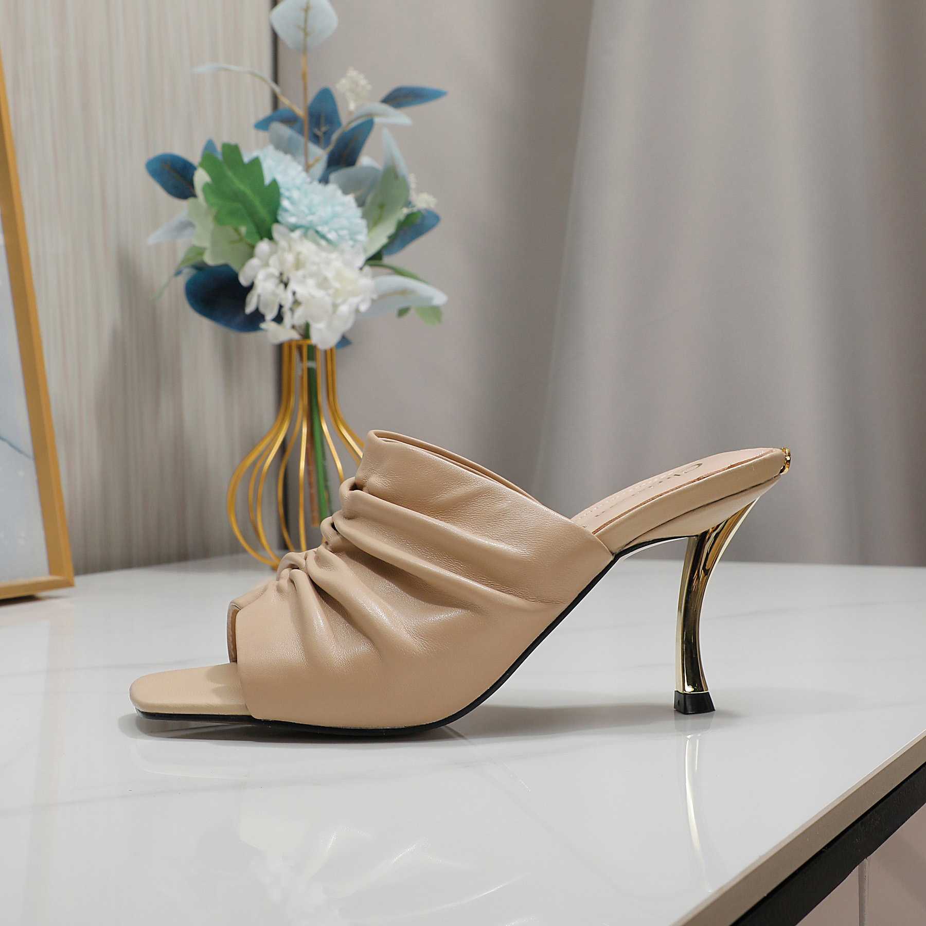 Dior D-Fame Open-Toe Pump - FashionPlug
