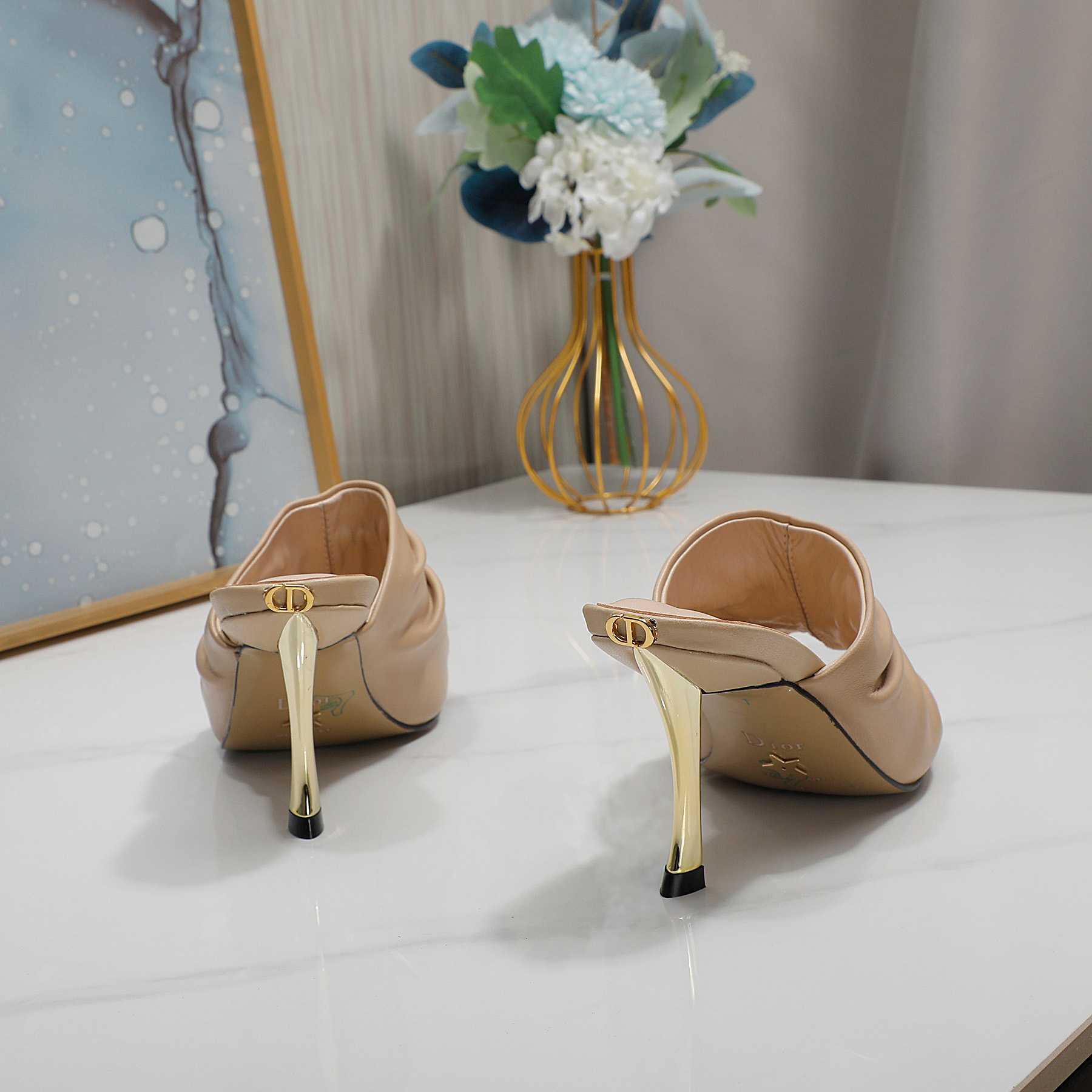 Dior D-Fame Open-Toe Pump - FashionPlug