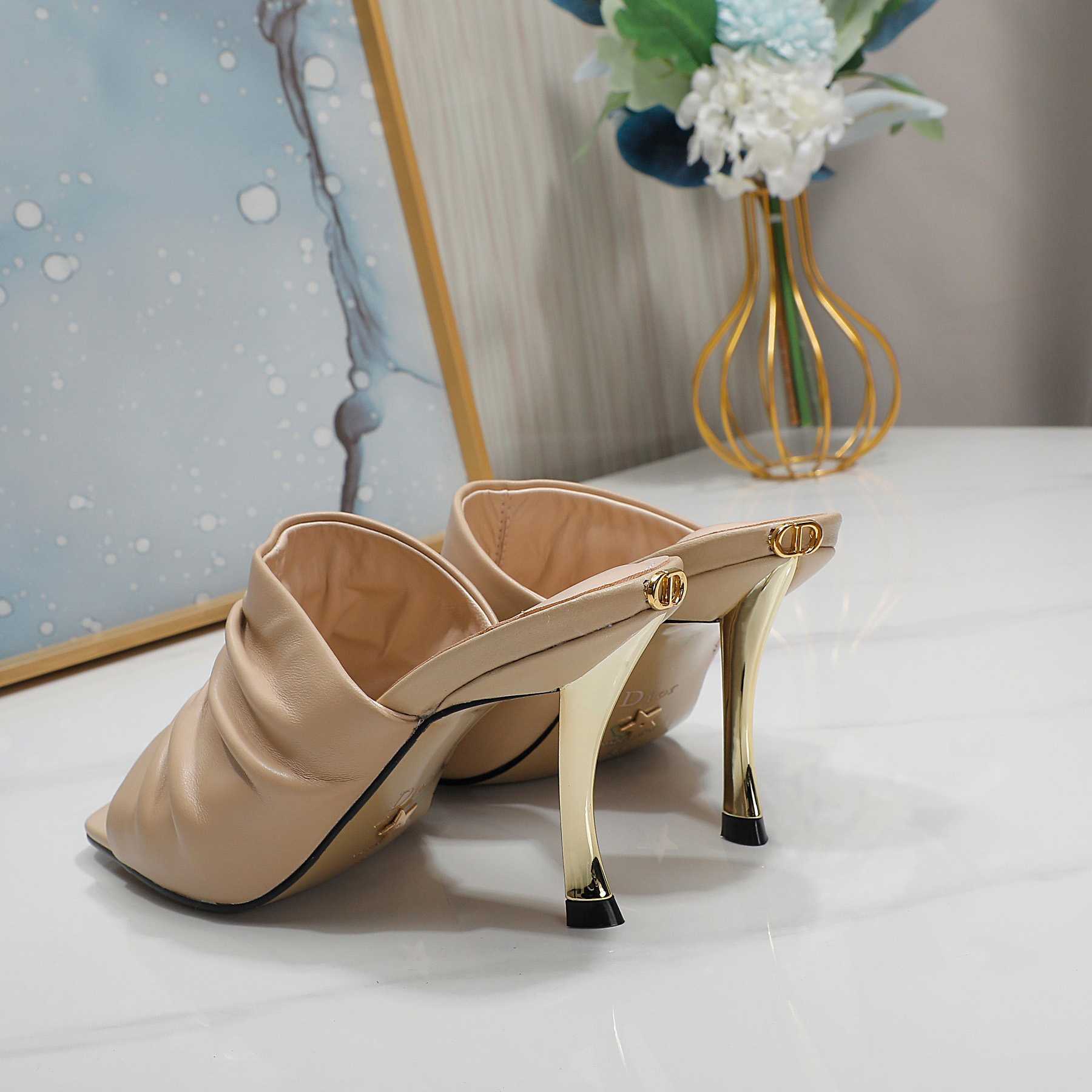 Dior D-Fame Open-Toe Pump - FashionPlug