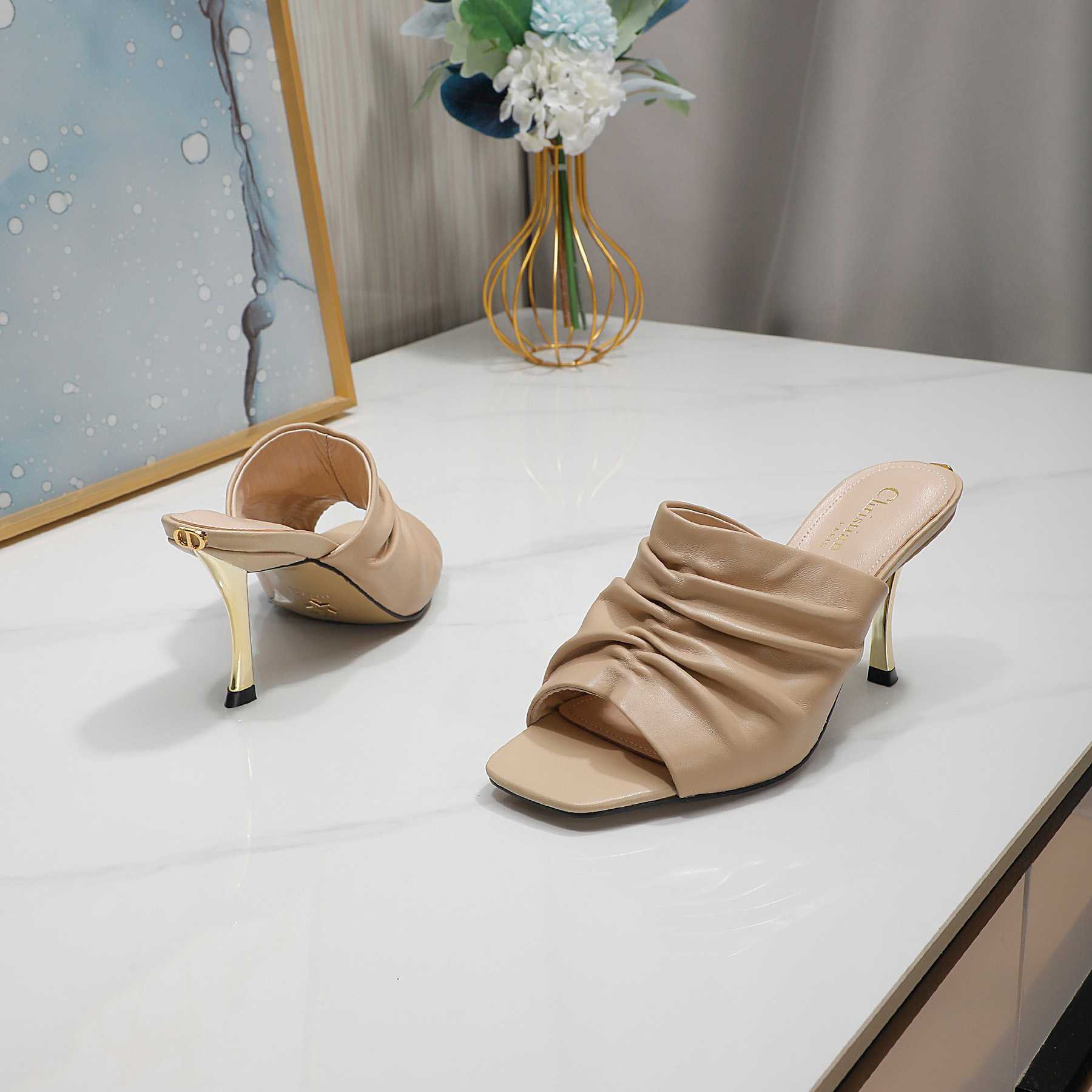Dior D-Fame Open-Toe Pump - FashionPlug