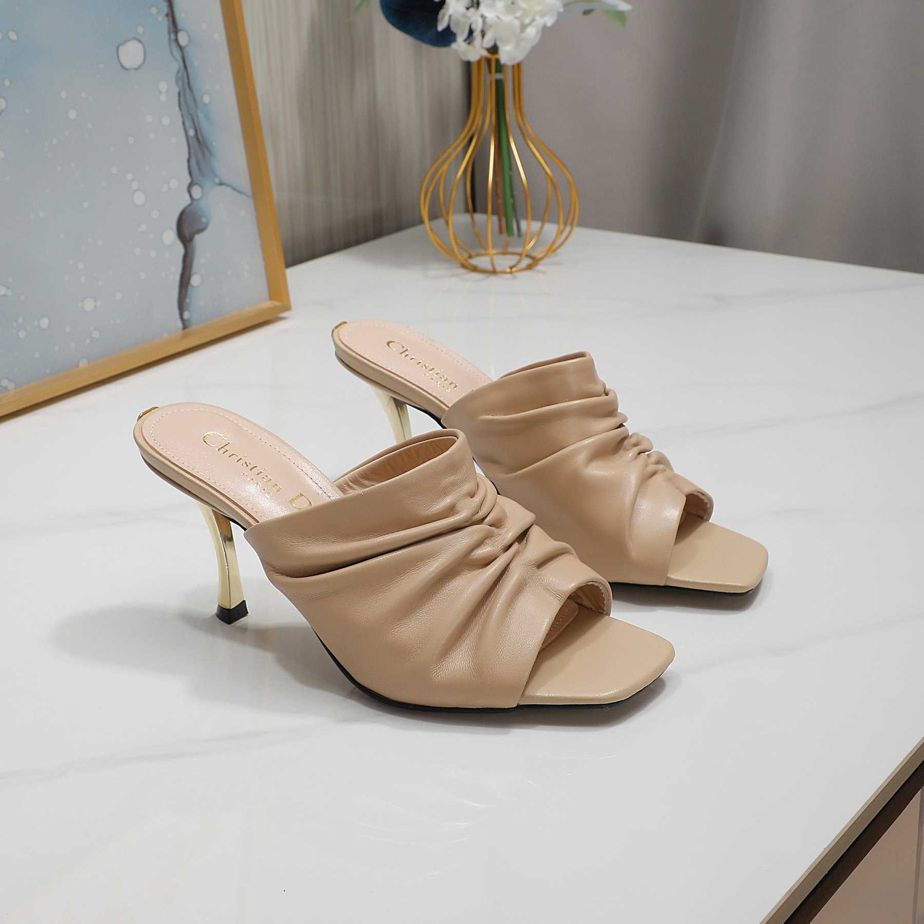 Dior D-Fame Open-Toe Pump - FashionPlug