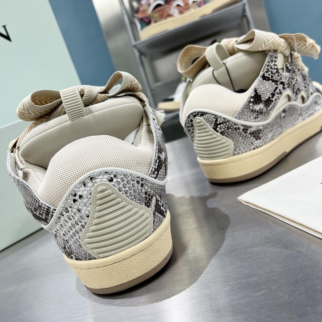 Lanvin Curb Low-Top Sneakers - FashionPlug