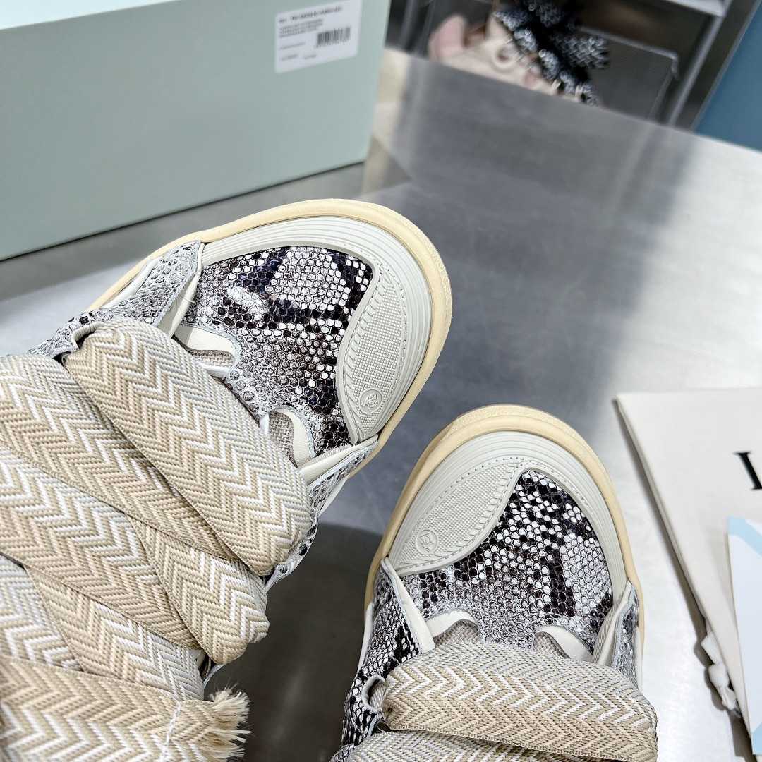 Lanvin Curb Low-Top Sneakers - FashionPlug