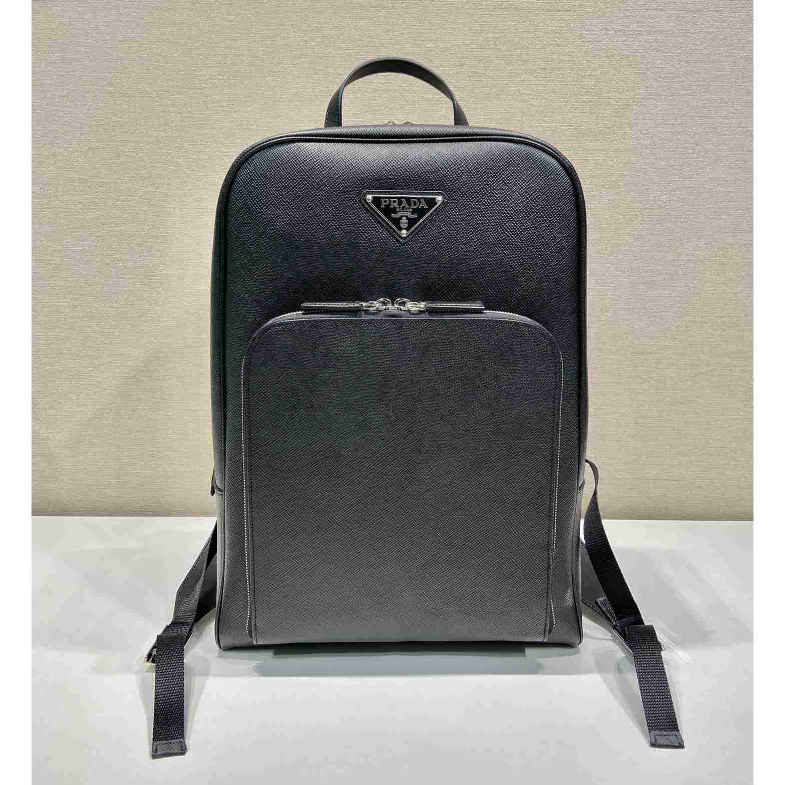 Prada Saffiano Leather Backpack - FashionPlug