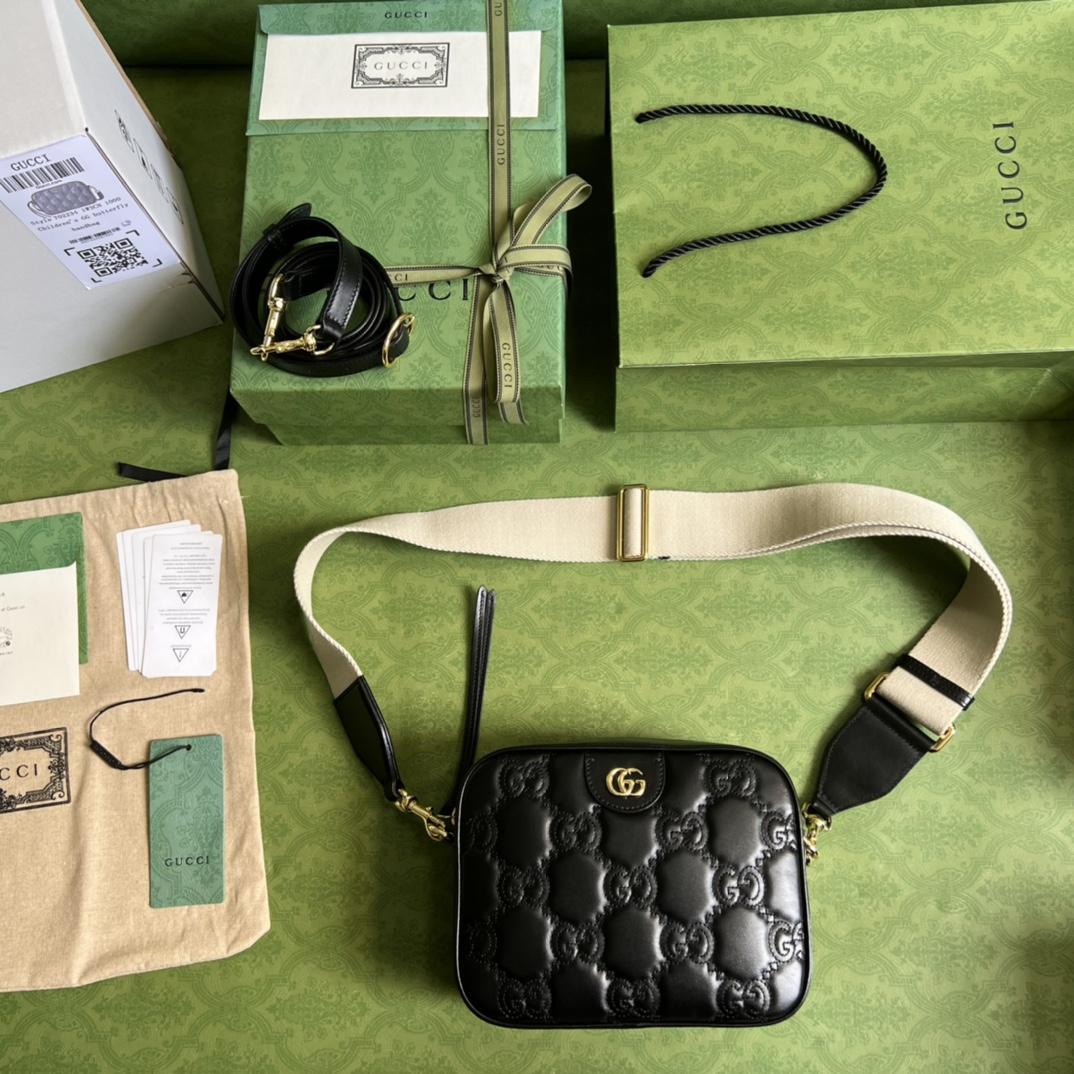 Gucci GG Matelassé Small Bag(21.5-17-7.5cm) - FashionPlug