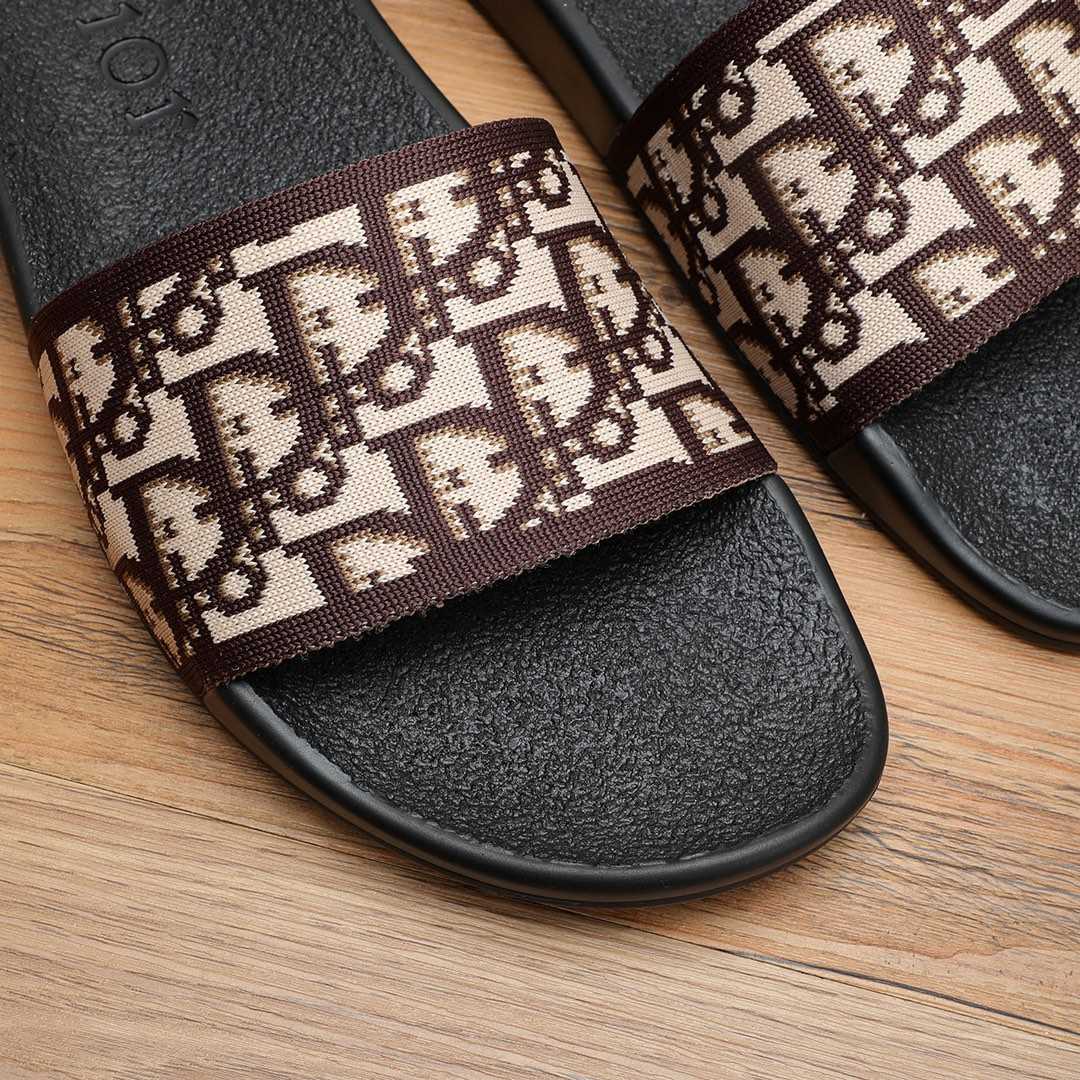 Dior Oblique Jacquard Sandals  - FashionPlug