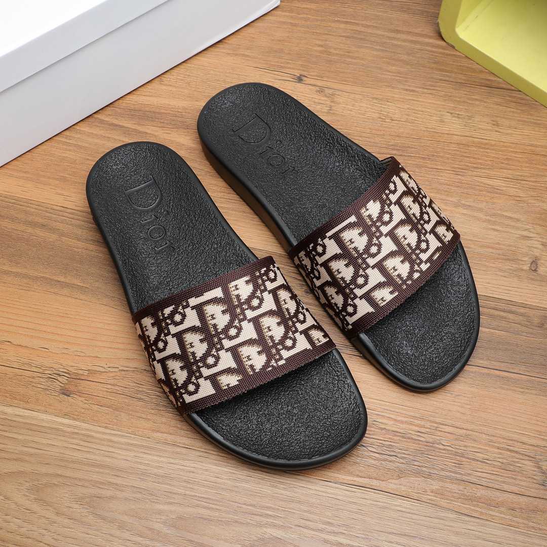 Dior Oblique Jacquard Sandals  - FashionPlug