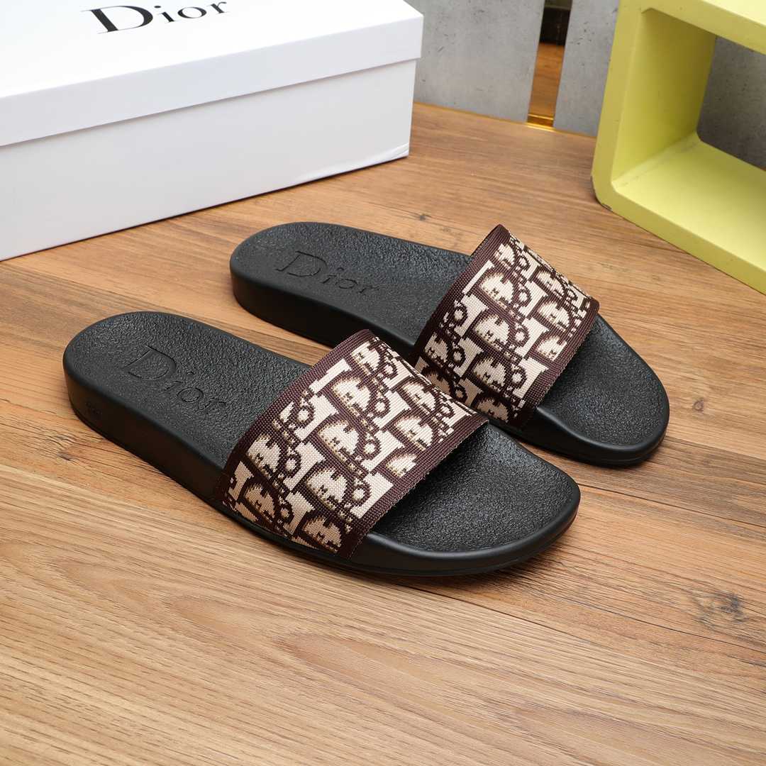 Dior Oblique Jacquard Sandals  - FashionPlug