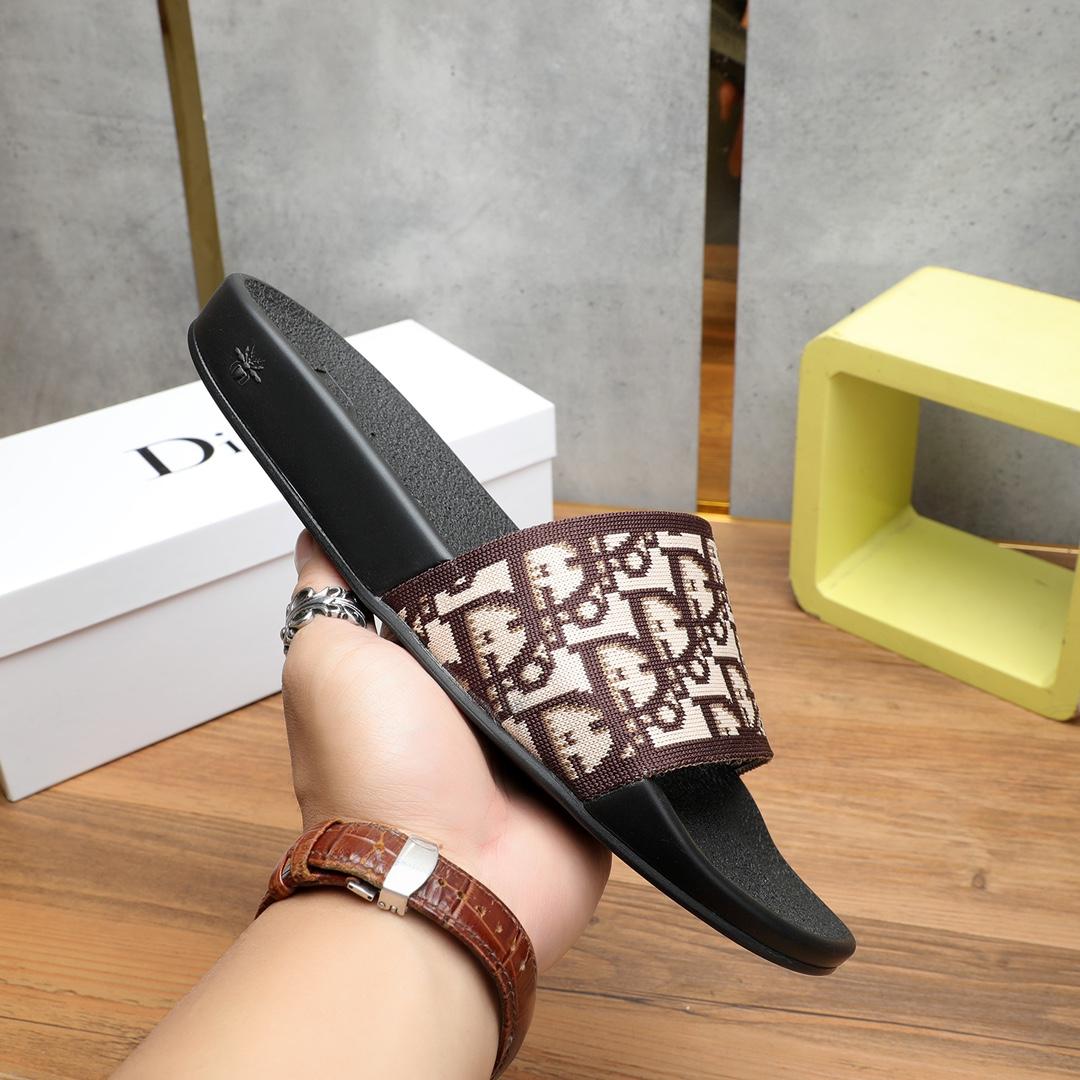Dior Oblique Jacquard Sandals  - FashionPlug