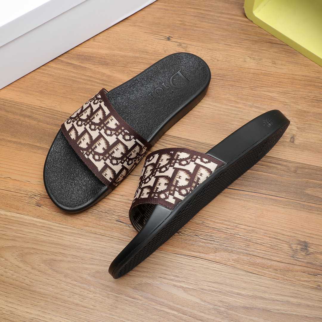 Dior Oblique Jacquard Sandals  - FashionPlug