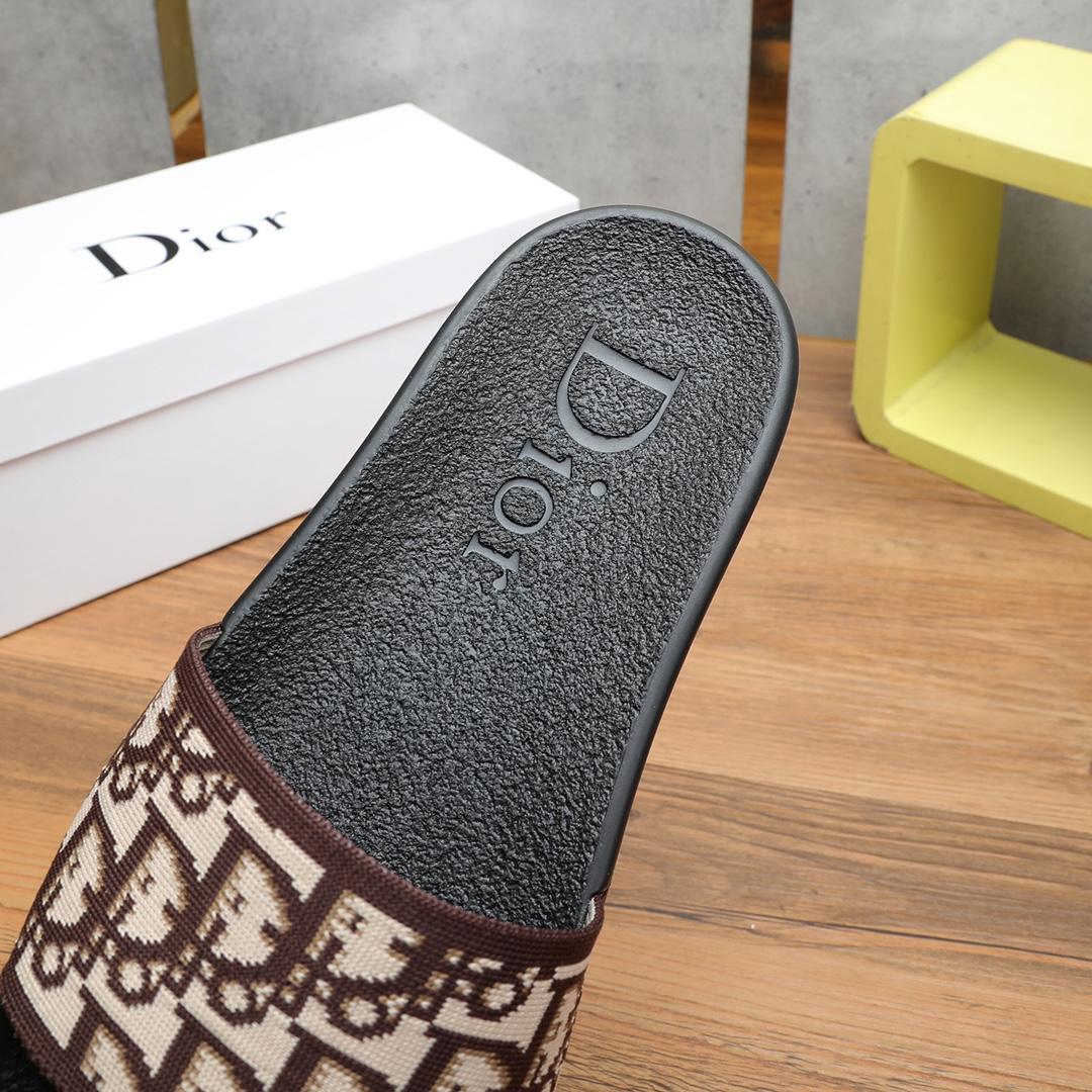 Dior Oblique Jacquard Sandals  - FashionPlug