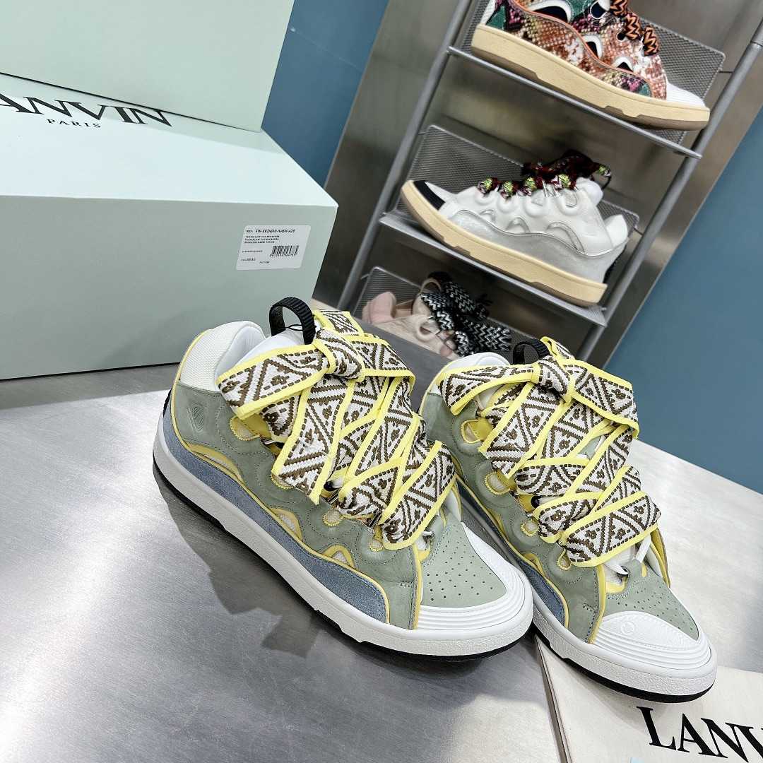 Lanvin Curb Sneakers - FashionPlug