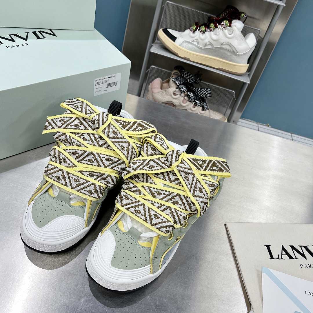 Lanvin Curb Sneakers - FashionPlug
