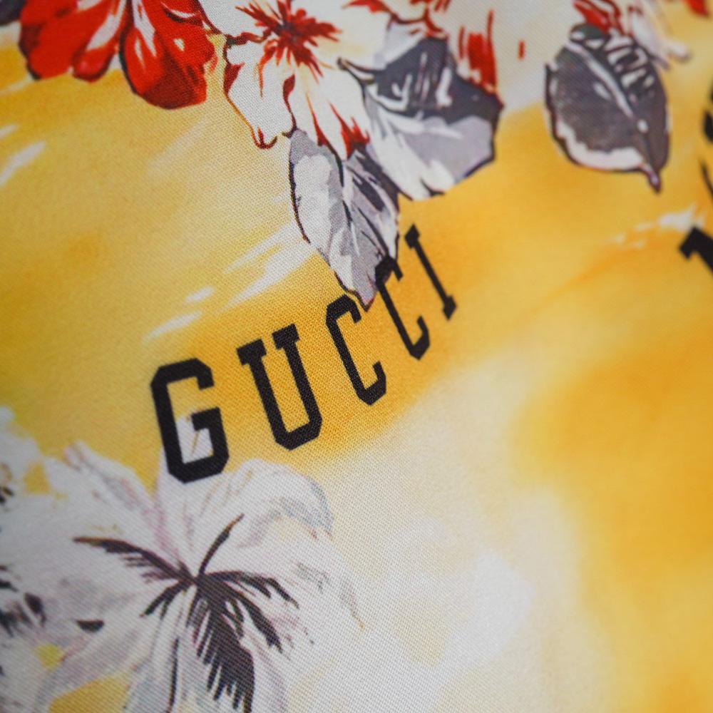 Gucci Printed Cotton Poplin Bowling Shirt & Shorts - FashionPlug