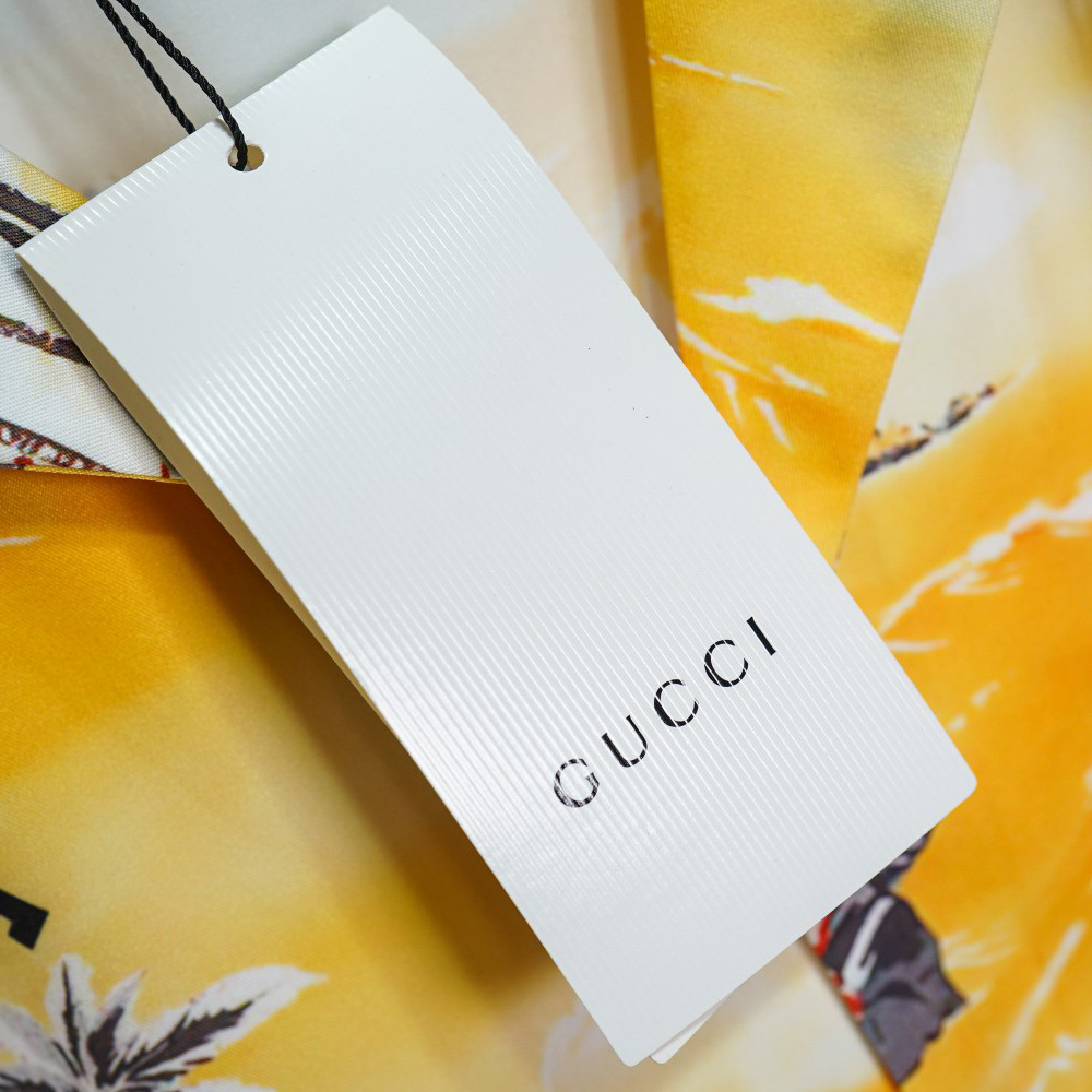 Gucci Printed Cotton Poplin Bowling Shirt & Shorts - FashionPlug