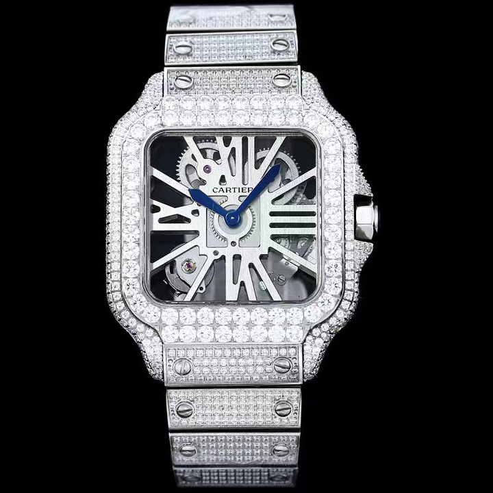 Cartier Santos De Cartier Skeleton    - FashionPlug